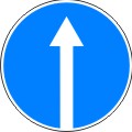 Предписывающие дорожные знаки