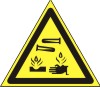 Предупреждающий знак для трубопровода